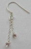 Wholesale 925 sterling silver jewelry earring finding, with pearl clasp