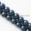 Wholesale Dark Blue Glass Pearl Beads Necklace for Jewelry