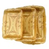 Golden rectangle acrylic tray
