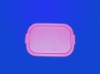 Plastic rectangular tray