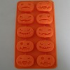 Wholesale Latest 10 Cups Silicone Pumpkin Ice Cube Tray