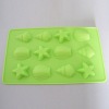 Wholesale 12 Cups Silicone Shell Shape Ice Cube Tray