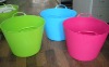 colorful tubtrugs,flexible plastic bucket