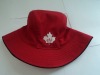 red color canvas material fishermen hats