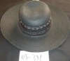 ladies' big brim ribbon hat