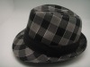 fashion checked men's hat