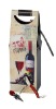 Wholesale Pu leather wine bag with 2pcs accessories