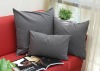 Wholesale 100%linen solid color cushion cover pillow shams