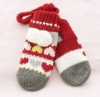 Wholesale Fashion knitted acrylic gloves