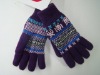 Wholesale Womens fashion knit acrylic gloves