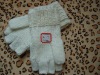 Wholesale White Acrylic Knitted Gloves