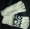 Wholesale Acrylic knitted half finger mittens/gloves for children
