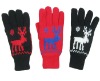 Wholesale fashion acrylic snow flower gloves mitten