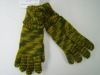 Wholesale Mixed knit green gloves