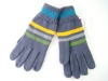 Wholesale Mens stripped grey gloves