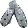 Wholesale Elegant Acrylic Magic Knitted Gloves Mitten With Stock