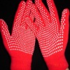 Wholesale acrylic glove with pvc dots