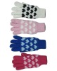 Wholesale fashion acrylic snow flower gloves mitten
