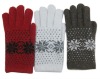 Wholesale fashion acrylic snow flower gloves mitten