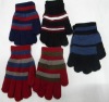 Wholesale Knitted Acrylic Gloves with strip