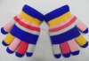 Wholesale Children's Rainbow Acrylic Gloves