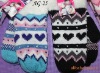 Wholesale Lady Winter Knitted Fashion Acrylic Gloves