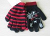Wholesale knitted acrylic printed gloves