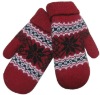 Wholesale fashion acrylic snow flower gloves mitten