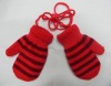 Wholesale Chilren's Striped Acrylic Gloves