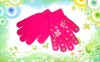 Wholesale Knitted offset print acrylic printed glove