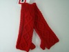 Wholesale Ladies red fashion jacquard long knit glove