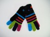 Wholesale Colorful stripped knit glove