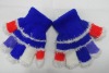 Wholesale Chilren's Acrylic Gloves with glittering laces