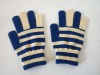 Wholesale acrylic striped magic gloves -popular gloves
