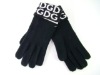 Wholesale Words jacquard knit glove