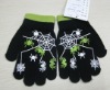 acrylic printted magic gloves