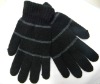 Black Plain Acrylic Gloves