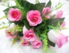 Wholesale Artificial flower/artificial plant--Hot sale silk rose--pink