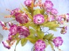 Wholesale Artificial flower/artificial plant--Bright silk rose--purple/white