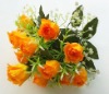 Wholesale artificial silk decorative rose flower