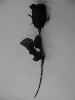 Wholesale black silk rose flowers,high quality and cheap price