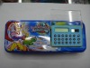 Wholesale children school pencil box with calculator