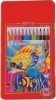 Wholesale 12pcs wooden colour pencils in metal box