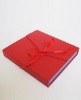 Wholesale hardcover red paper gift packaging box