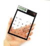 Solar power ultrathin transparent calculator