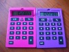 new design A4 size color button big keyboard desktop solar calculator for promotional gifts