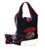 Wholesale nylon 190T foldable shopping bag made by water bottles