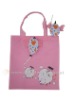 Wholesale fashion foldable nylon shopping handbag