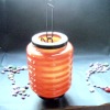 Wholesale Hanging votive orange glass candle holder
