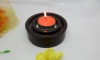 Wholesale Beautiful glass candle holder with wooden stand